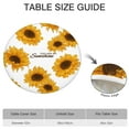 thumbnail image 6 of Round Tablecloth Farmhouse Aesthetic Floral Print Waterproof Table Cover, Elastic Backed for Kitchen, RV, Outdoor Events, 6 of 7