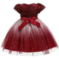 thumbnail image 4 of HBYJLZYG Sequins Tulle Puffy Dress, Toddler Girls Flowers Temperament Bowknot Birthday Party Gown Dresses 3-10 Years, 4 of 9