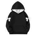 thumbnail image 4 of Ruyang Girls Cute Bowknot Hoodies Kids 3D Graphic Oversized Pullover Sweatshirts Spring Trendy Hooded Sweatshirts Sweater, 4 of 4