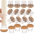 thumbnail image 2 of 16Pcs Chair Leg Floor Protectors Reusable Silicone Chair Leg Covers No Scratches Chair Leg Caps to Reduce Noise Transparent Furniture Leg Protectors, 2 of 9