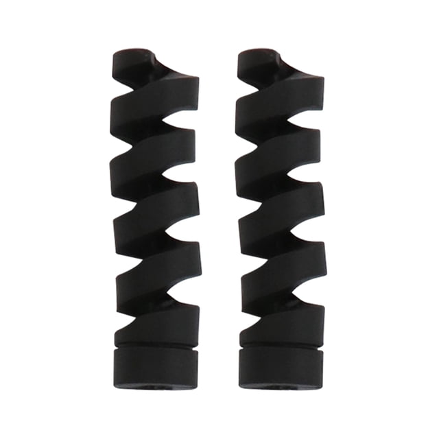 Inteprter 2 protectores de cable de recarga: extremos de colores para una fácil identificación Protector de cable en espiral extraíble Datos Teléfono y Comunicación negro