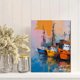 thumbnail image 2 of Qisvanset 12x16 Inch Lonely Tree Wildflower Meadow Canvas Print Wall Art, 2 of 5