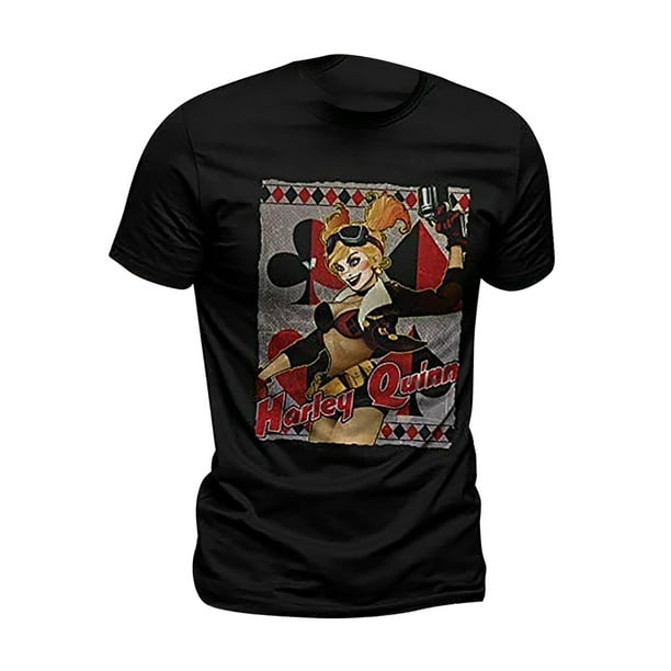 Harley quinn top t shirt walmart