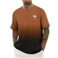 thumbnail image 1 of Styesk T-Shirts pour Homme Hommes Imprimé Col Rond Décontracté Mode Manches Courtes Chemisiers Col Rond Chemises, 1 of 4