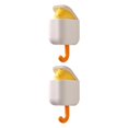 thumbnail image 2 of Justharion Coat Hooks Wall Mounted Decorative Bag Rack Coat for Entryway Home Office white 10.5x5x4.5cm 2Set, 2 of 6