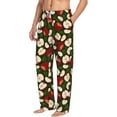 thumbnail image 6 of Salouo Red Fruit Print Pajama Pants for Men, Lounge Pants Elastic Waistband Casual Men's sleepwear Loungewear Sleep Pajama Pant -XX-Large, 6 of 7