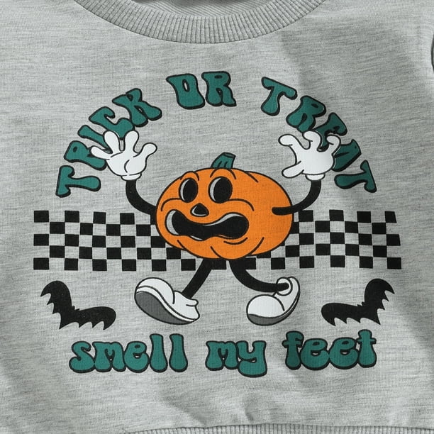 Pull Bébé Citrouille Halloween - Manches Longues, Col Rond, Chaud Et Doux, Pour Fille Et Garçon