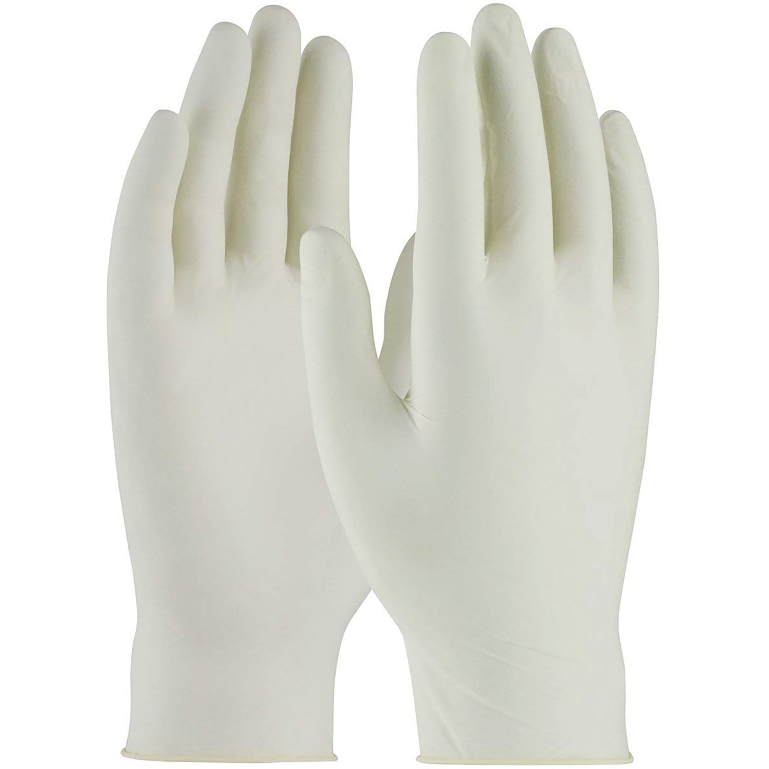 Industrial Grade Latex Gloves, PowderFree, White, XS, 100/Box, 62