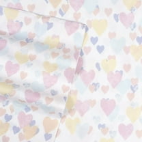 Supreme Kids Wrinkle Free Hypoallergenic Soft and Cozy Bed Sheets Vintage Hearts - Full