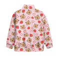 thumbnail image 5 of Uorisanigo Girls Oversized Sweatshirts Half Zip Pullover Sweatshirt for Teen Girl Lightweight Cute Strawberry Capybara Long Sleeve Pullover Top Quarter Zipper Jackets for Teen Girl, 5 of 7