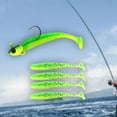 thumbnail image 1 of Cebos de pesca Colamx artificiales silicona 3D Swimbaits realistas verde, 1 of 8