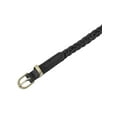 thumbnail image 2 of Cinturón delgado trenzado para mujer, cordón de cintura, decoración retro casual para vestidos y camisetas, cinturones pequeños 39.0x0.3" negro, 2 of 6