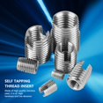 thumbnail image 4 of Gupbes Wire Thread Inserts, 50PCS Stainless Steel Inner Tapping Threaded, For Repair Reinforce, 4 of 8