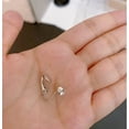 thumbnail image 2 of shiyou-VCMART Fake Belly Piercing Fake Belly Button Piercing Clip on Belly Button Rings Surgical Stainless Steel Non Piercing Fake Belly Ring for Women with Pain Relieving Silicone Pads, 2 of 4