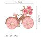 thumbnail image 4 of Brooch Charming Pink Bicicleta con Diseño de Flores para Mujer, 4 of 4