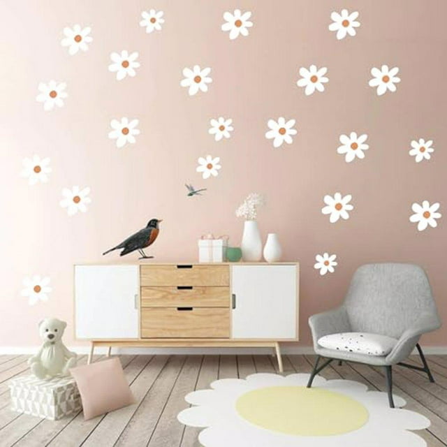 Cateissary 84 piezas de artesanía exquisita y calcomanías de pared de flores con estampado transparente que añaden encanto a las pegatinas de Decoración del hogar