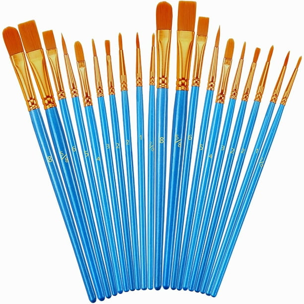 Paint Brushes Set, 2Pack 20 Pcs Paint Brushes for Acrylic Painting, Oil