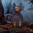 thumbnail image 2 of Department 56 Nightmare Before Christmas Village Cat House Halloween Building 8.3in H, 2 of 5