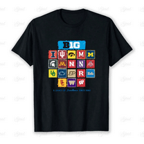 Big Ten Conference White Inaugural Year Sports Fan Design Unisex T-Shirt V80093 up to size 5XL