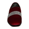 thumbnail image 4 of Men Formal shoes After midnight Velvet silver Crystal Slip on 6715 Red/Silver, 4 of 9