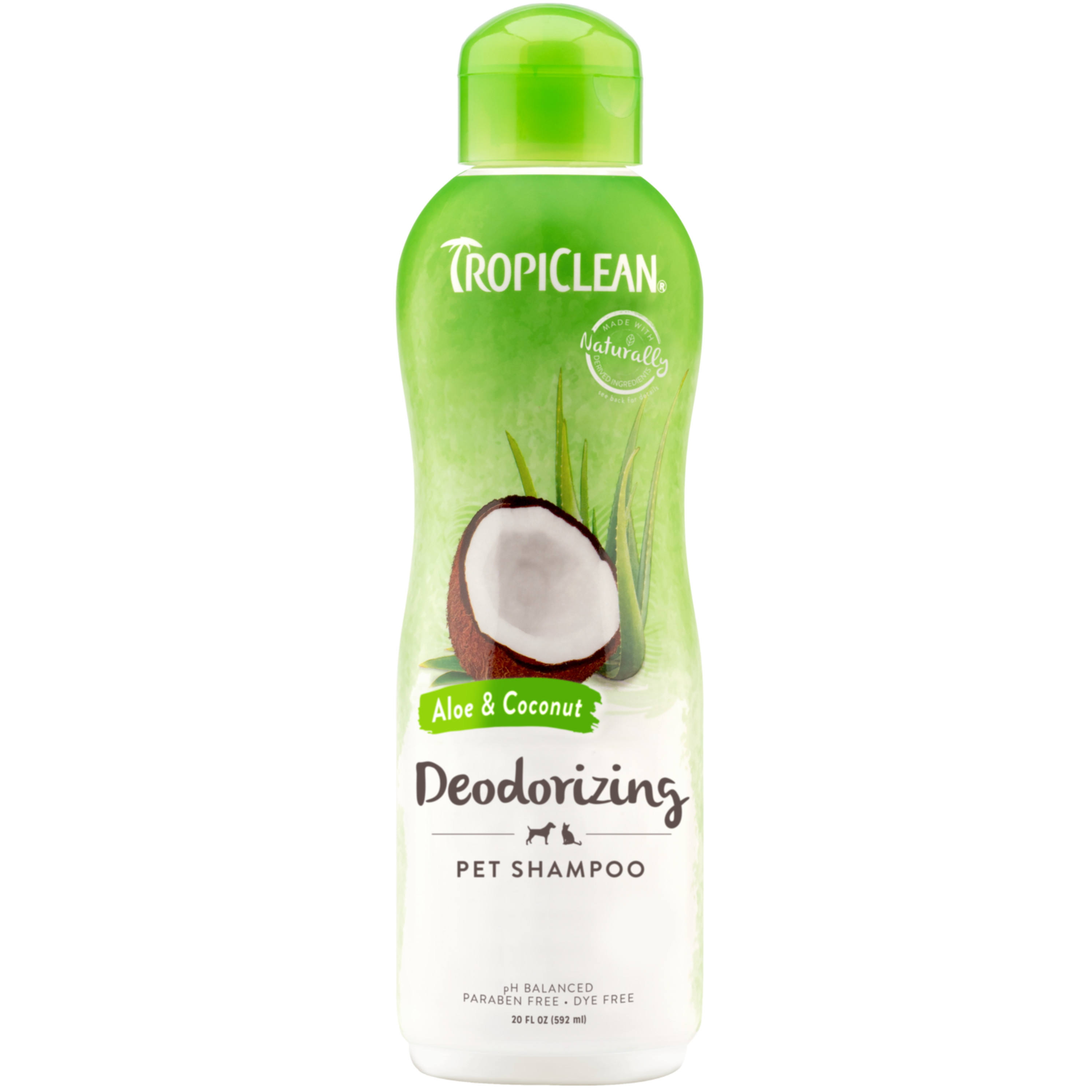TropiClean Aloe & Coconut Deodorizing Shampoo for Pets, 20oz Walmart
