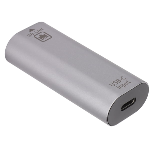 Adaptador USB C A Ethernet, Carcasa De aleación De Aluminio Plug And Play Tipo C A Convertidor De Puerto De Red Gigabit RJ45 Para