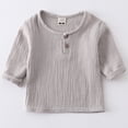thumbnail image 3 of Vedolay Boys Shirts Long Sleeve T Shirts Boys Autumn Clothes Grey,80, 3 of 3