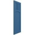 thumbnail image 2 of Ekena Millwork 15"W x 49"H True Fit PVC San Miguel Mission Style Fixed Mount Shutters, Sojourn Blue (Per Pair - Hardware Not Included), 2 of 9