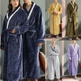 thumbnail image 5 of Viikei Robes for Men,Viikei Mens Robes,Warm Soft Plush Mens Robe with Hood,Plus Size Plus Thick Robe for Men with Side Pocket and Belt,Bathrobes for Men Gifts, 5 of 5