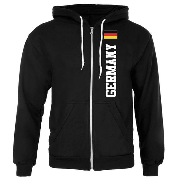 Oktoberfest Germany Flag World Cup Mens Full Zip Hoodie Black MD