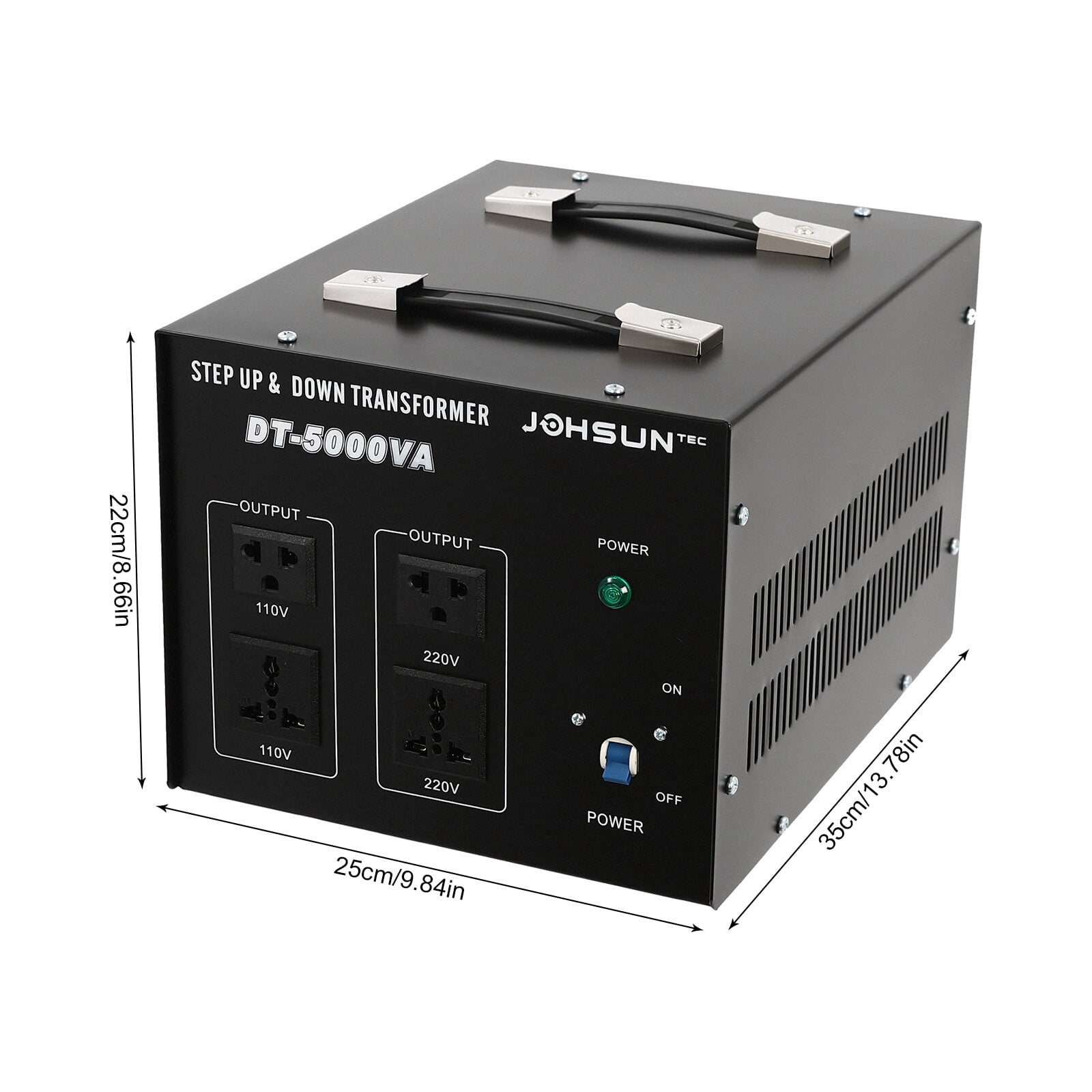 HOHOBLA Heavy Duty 5000W 10000W Voltage Transformer Step Up/Down 110V to 220V Converter