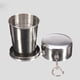 thumbnail image 5 of Kearding Frascos de agua de acero inoxidable duraderos taza de café de viaje taza portátil agua café al aire libre vaso de té botella plegable Utensilios de cocina 150ml Kearding JJ13453-02, 5 of 5