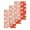Red, variant on Japanese Rabbits Kitchen Dish Towels for Drying Dishes Set of 3, Vintage Orange Red Plaid Farmhouse Waffle Weave Microfiber Hand Tea Bathroom Towels Quick Dry & Absorbent Towel 12x12