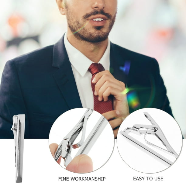 Pince à Cravate Pour Hommes Style Long Pince à Cravate Cravate De Mariage Costume D'Affaires Pince à Cravate