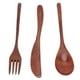 thumbnail image 5 of Juego de cubiertos de madera ANGGREK cortador tenedor cuchara caja, 5 of 8