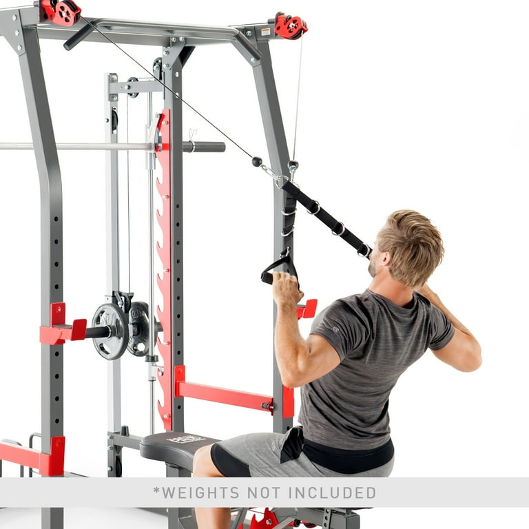 Marcy 5276 Combo Smith Heavy-Duty Total Body Strength Home Gym Machine,  White - Walmart.com