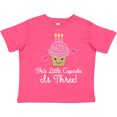 thumbnail image 3 of Inktastic 3rd Birthday Cupcake Girls Cute Girls Toddler T-Shirt, 3 of 5