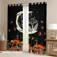 thumbnail image 2 of Manfei Cartoon Mushroom Black Out Curtains,Rustic Fungus Plant Curtains Pack of 2 (42x63 Each),bohemian Exotic Style Bedroom Curtains For Girls Teens,Microfiber Bedroom Decor, 2 of 6