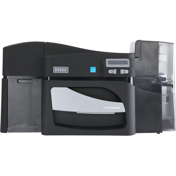 Fargo DTC4500E Single Sided Desktop Dye Sublimation/Thermal Transfer Printer, Color, Card Print, Ethernet, USB