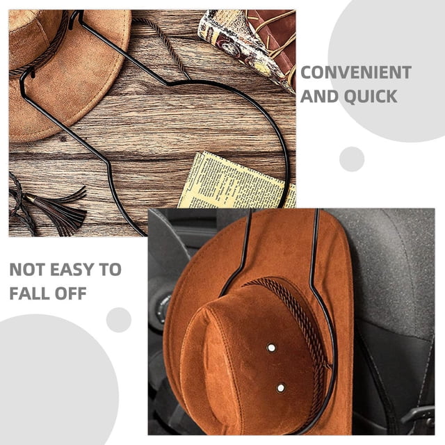 HEALEEP Gancho Para Sombreros De Auto Accesorio Negro Para Uso Cómodo Y Acceso