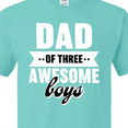 thumbnail image 4 of Inktastic Father's Day Dad of 3 Awesome Boys T-Shirt, 4 of 5