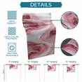 thumbnail image 6 of Pink Marble Table Runner 72 Inches, Summer Ocean Wave Red Ombre Bed Runner Dresser Scarves Tabletop for Indoor Outdoor Parties/Ceremony/Banquet, 18" x 72", 6 of 8