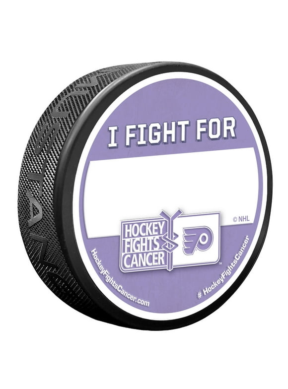 Philadelphia Flyers Hockey Fights Cancer "I Fight For" Puck