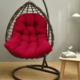 thumbnail image 4 of Eurhowing Egg Chair Cushion Replacement, 4.5" Thick Waterproof Non-Slip Hanging Basket Chair Pad, Outdoor Indoor Patio Swing Seat Cushion (Red), 4 of 7