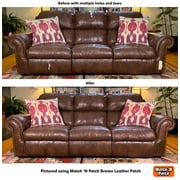 Match N Patch Realistic Brown Leather Repair Patch