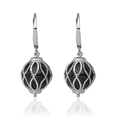 thumbnail image 3 of 925 Sterling Silver Black Onyx Drop Dangle Earrings, 3 of 10