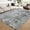 Abstract-Gray, variant on ChakmeOne 5x7 Non-Slip Washable Area Rug - Modern Rug with Non-Slip Rubber Backing,Soft Pet Friendly Carpet Stain-Resistant Under Table Rug for Living Room,Bedroom,Dining Room,Office