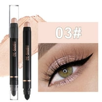 HHBEAUTY Cream Eye-Shadow Stick, Waterproof Cream Eyeshadow Pen Rotatable Creamy Eye Shadow Pencil Crayon, Matte and Shimmer Eyeshadow Makeup Stick with Sponge Smudger