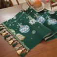 thumbnail image 6 of Fzsteel Christmas Table Runner Cover 13.8x63.0 Inches American Vintage Holiday Dining Room Kitchen Party Festive Long Cloth Banner Home Decor Accent, 6 of 6