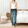 thumbnail image 4 of Sikiie Blue Color Cactus Women’s Ultra-Soft Comfy Lounge Pants Sleepwear Comfy Lounge Pants Drawstring Sleep Bottoms with PocketsMedium, 4 of 6